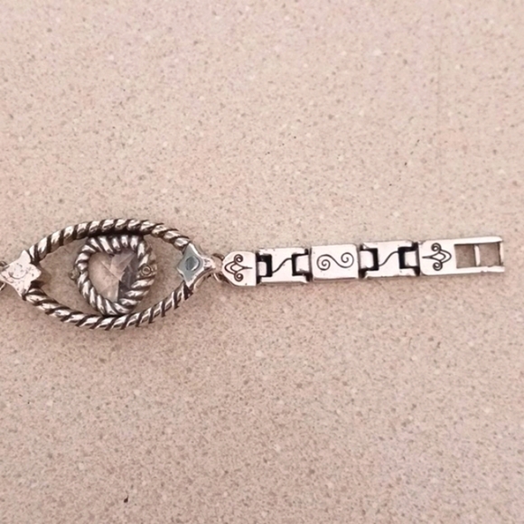 Brighton Crystal Heart Silver Link Bracelet - Picture 5 of 10